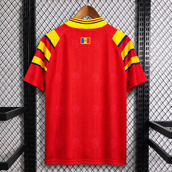 Camisa Retrô Clássica Seleção Romênia Away 1996 Vermelha Adidas - Imagem 2