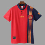 Camisa Retrô Clássica Seleção Espanha Home 1996 Vermelha Adidas