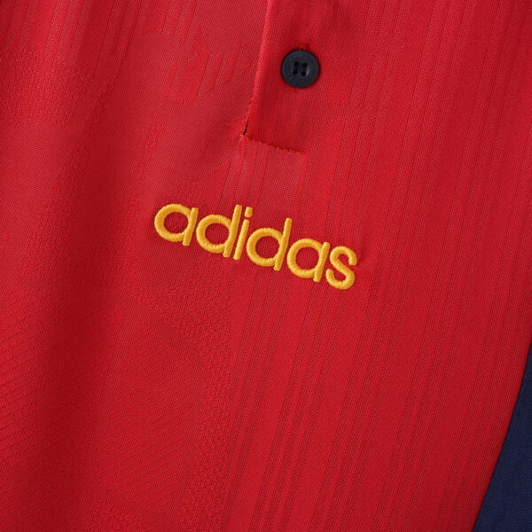 Camisa Retrô Clássica Seleção Espanha Home 1996 Vermelha Adidas - Imagem 5