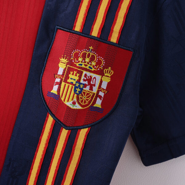 Camisa Retrô Clássica Seleção Espanha Home 1996 Vermelha Adidas - Imagem 3