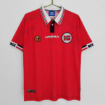 Camisa Retrô Clássica Seleção Noruega Home 1998 Vermelha Umbro