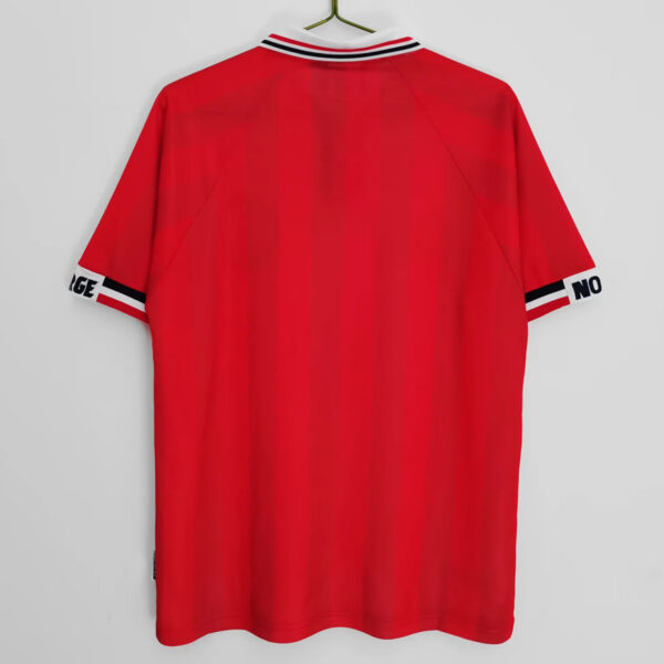 Camisa Retrô Clássica Seleção Noruega Home 1998 Vermelha Umbro - Imagem 12