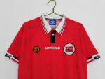 Camisa Retrô Clássica Seleção Noruega Home 1998 Vermelha Umbro - Imagem 2