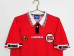 Camisa Retrô Clássica Seleção Noruega Home 1998 Vermelha Umbro - Imagem 3