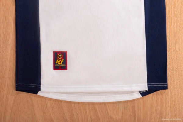 Camisa Retrô Clássica Seleção Espanha Away 1998 Branca Adidas - Imagem 6