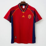 Camisa Retrô Clássica Seleção Espanha Home 1998 Vermelha Adidas