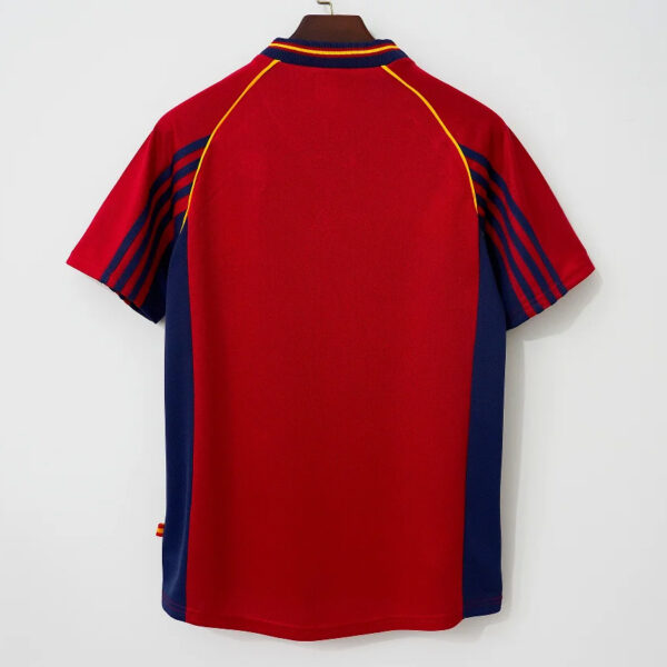 Camisa Retrô Clássica Seleção Espanha Home 1998 Vermelha Adidas - Imagem 9