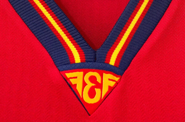 Camisa Retrô Clássica Seleção Espanha Home 1998 Vermelha Adidas - Imagem 5