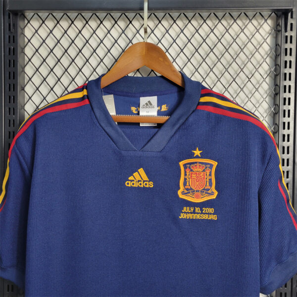 Camisa Retrô Clássica Seleção Espanha Away 2010 Adidas - Imagem 2