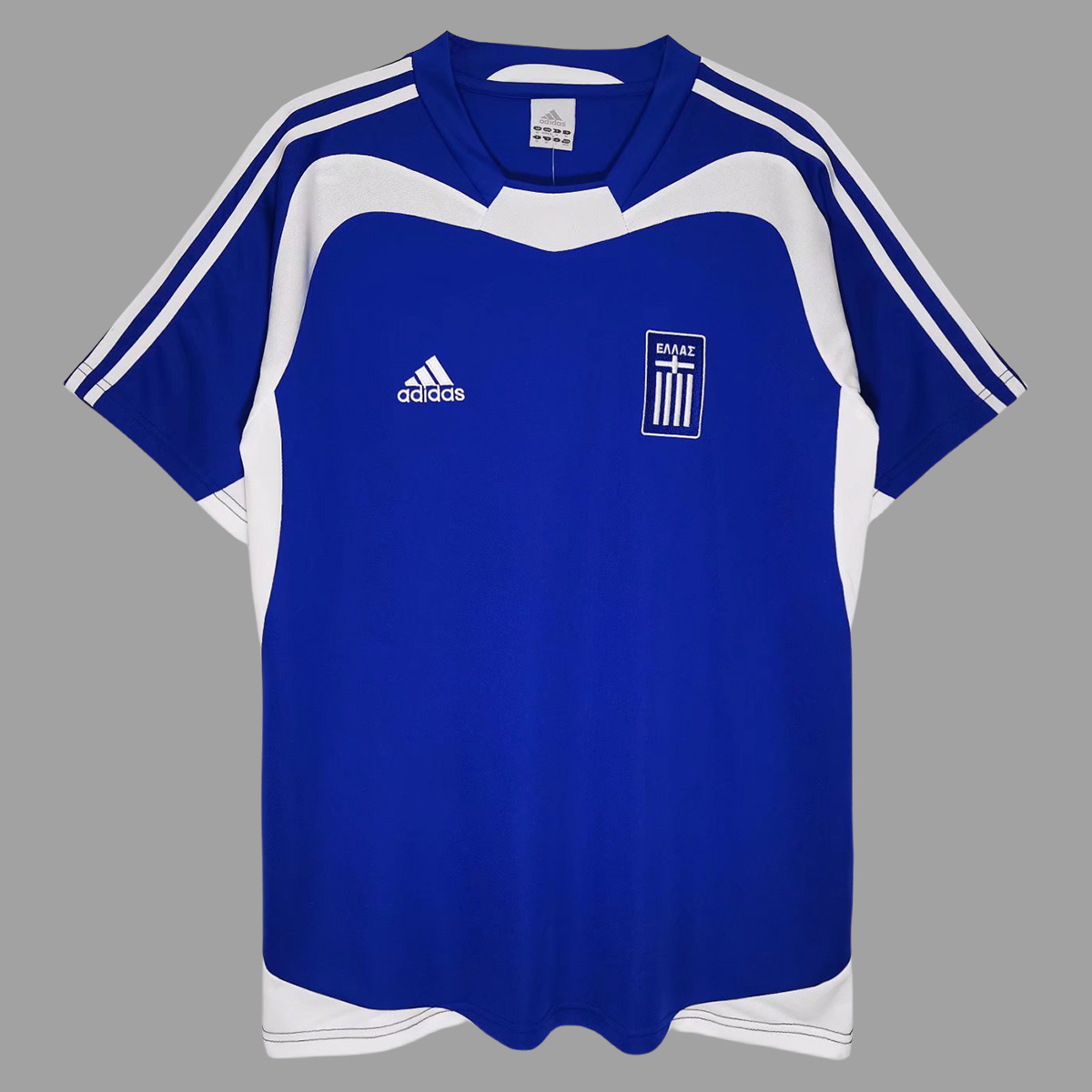 Camisa Seleção Retrô Grécia Home Versão Torcedor 2004 Adidas