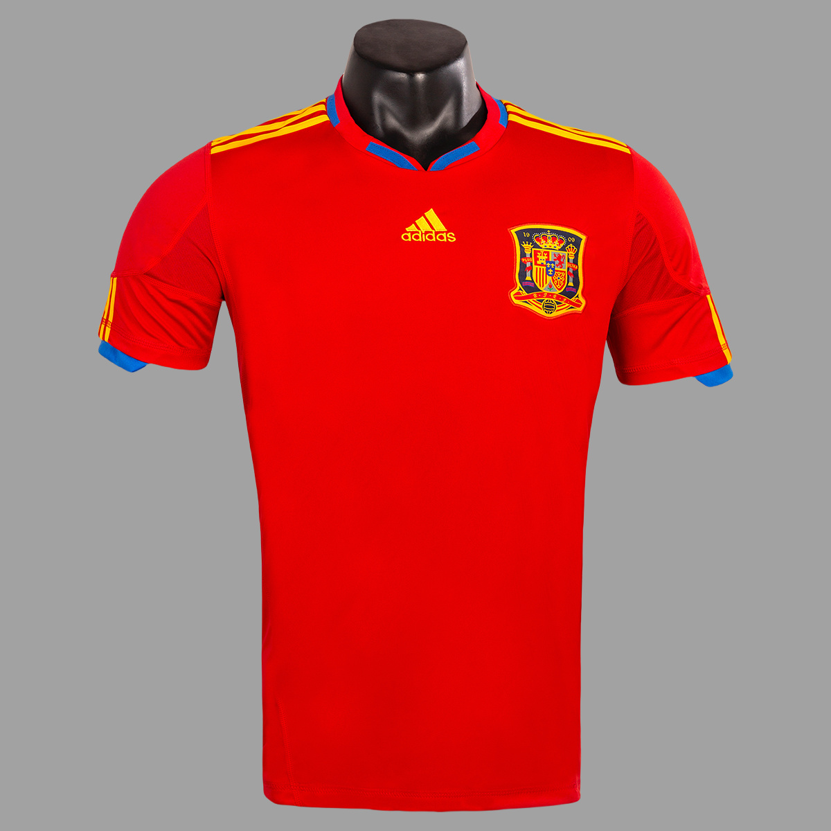 Camisa Retrô Clássica Seleção Espanha Home 2010 Vermelha Adidas