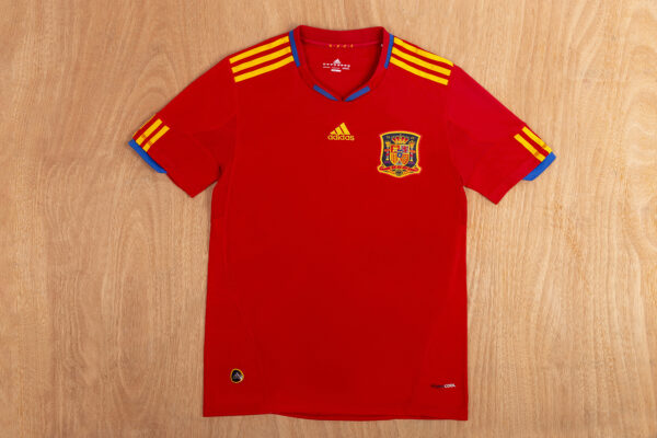 Camisa Retrô Clássica Seleção Espanha Home 2010 Vermelha Adidas - Imagem 2