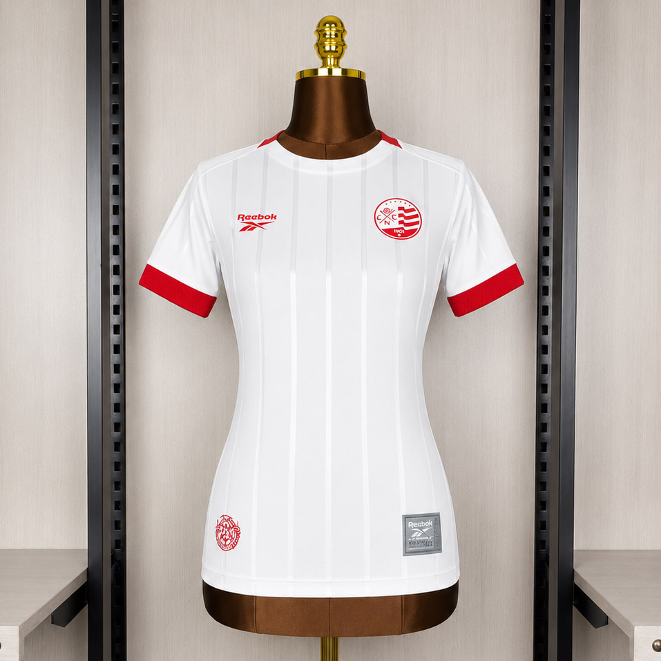 Camisa CNC Away Versão Torcedor Feminina 2026/27 Alvi-Rubro Reebok