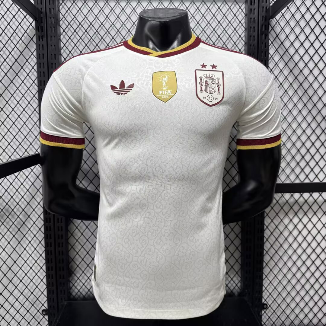 2026-Spain-Away-2-Stars-Player-Version-Soccer-Jersey-1-1 Camisa Seleção Espanha Away Versão Jogador 2 Estrelas Campeão Copa Do Mundo 2026 Adidas - Imagem 1