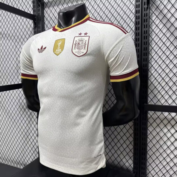 Camisa Seleção Espanha Away Versão Jogador 2 Estrelas Campeão Copa Do Mundo 2026 Adidas - Imagem 4