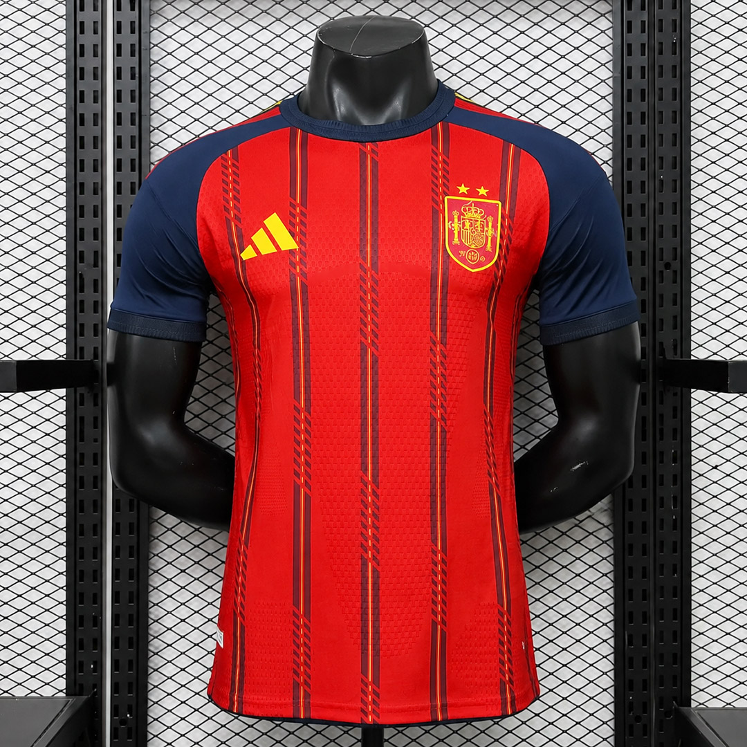 Camisa Seleção Espanha Home Versão Jogador 2 Estrelas Campeão Copa Do Mundo 2026 Adidas