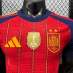 Camisa Seleção Espanha Home Versão Jogador 2 Estrelas Campeão Copa Do Mundo 2026 Adidas - Imagem 2