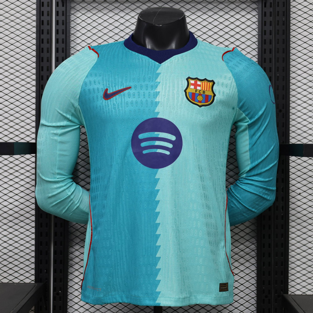 Camisa Barcelona Third Versão Jogador Manga Longa 2026/27 Nike