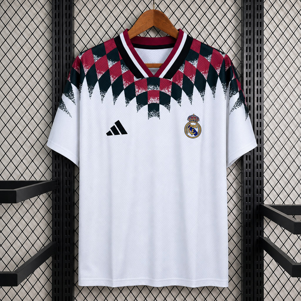 Camisa Real Madrid Inspired Geometric 1994 Versão Torcedor 2026/27 Adidas