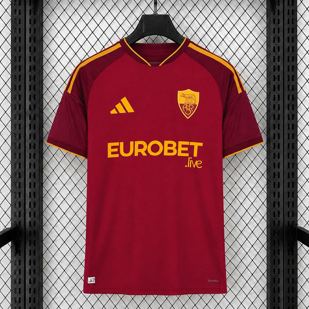2627-Roma-Home-Soccer-Jersey-1_guanqiu Camisa Roma Home Versão Torcedor 2026/27 Adidas - Imagem 1