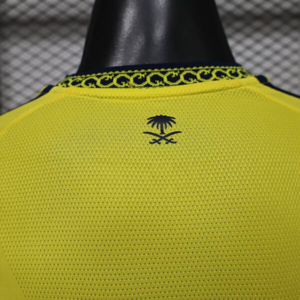 Camisa Al Nassr Home Versão Jogador Cristiano Ronaldo 7 CR7 26/2027 Adidas - Imagem 9