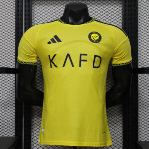 Camisa Al Nassr Home Versão Jogador Cristiano Ronaldo 7 CR7 26/2027 Adidas