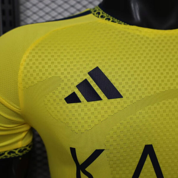 Camisa Al Nassr Home Versão Jogador Cristiano Ronaldo 7 CR7 26/2027 Adidas - Imagem 2
