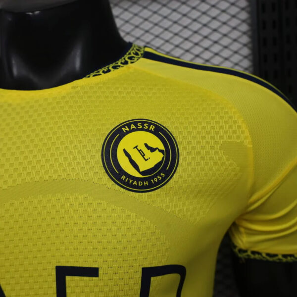 Camisa Al Nassr Home Versão Jogador Cristiano Ronaldo 7 CR7 26/2027 Adidas - Imagem 3