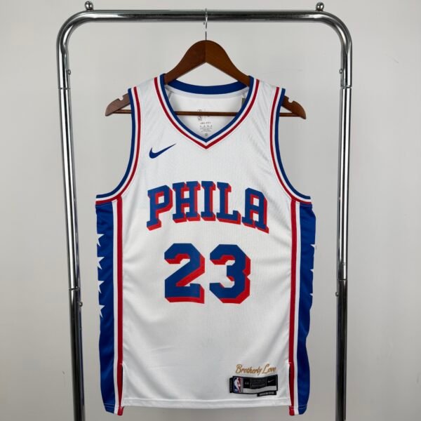 Camiseta Regata NBA Philadelphia 76ers - LeBron James 23 - Association Branca 2026/27 Nike - Imagem 11