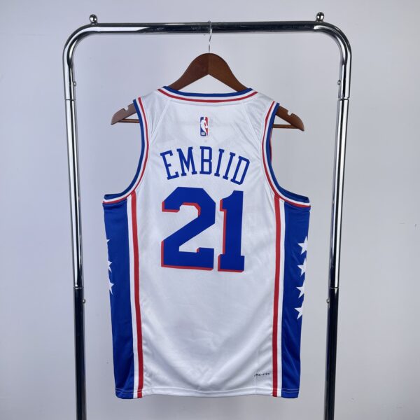 Camiseta Regata NBA Philadelphia 76ers - LeBron James 23 - Association Branca 2026/27 Nike - Imagem 7