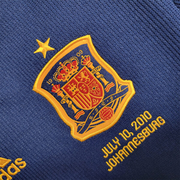 Camisa Retrô Clássica Seleção Espanha Away 2010 Adidas - Imagem 5