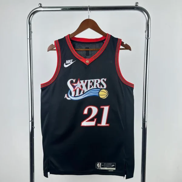 Camiseta Regata Basquete NBA Philadelphia 76ers Sixers - LeBron James 23 - Classic Edition Preta 2026/27 Nike - Imagem 2