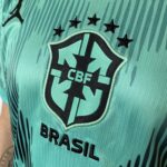Camisa Brasil Seleção Brasileira Goleiro Torcedor Copa do Mundo 2026 Verde Jordan - Imagem 4