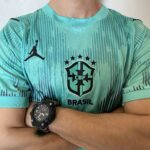 Camisa Brasil Seleção Brasileira Goleiro Torcedor Copa do Mundo 2026 Verde Jordan - Imagem 3