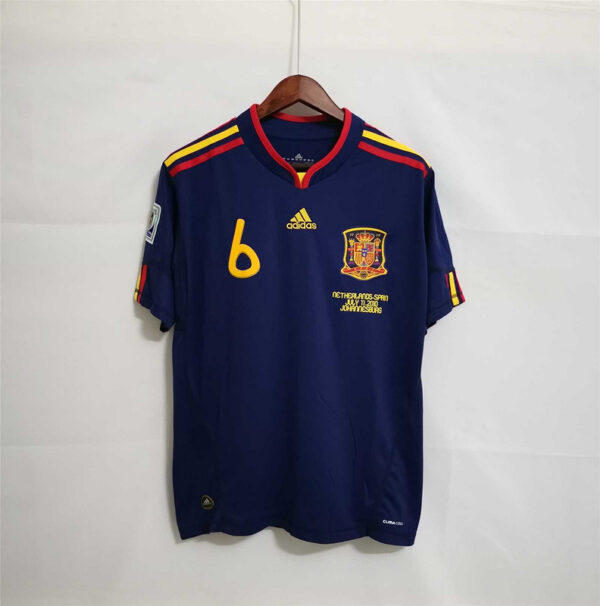 Camisa Retrô Clássica Seleção Espanha Away 2010 Adidas - Imagem 11