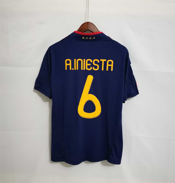 Camisa Retrô Clássica Seleção Espanha Away 2010 Adidas - Imagem 12