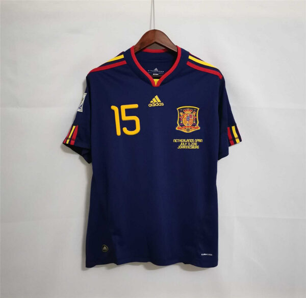 Camisa Retrô Clássica Seleção Espanha Away 2010 Adidas - Imagem 9