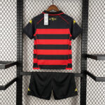 Kit Conjunto Infantil Crianças Camisa e Calção SCR Home 2026/27 Rubro-Negro Kappa - Imagem 2