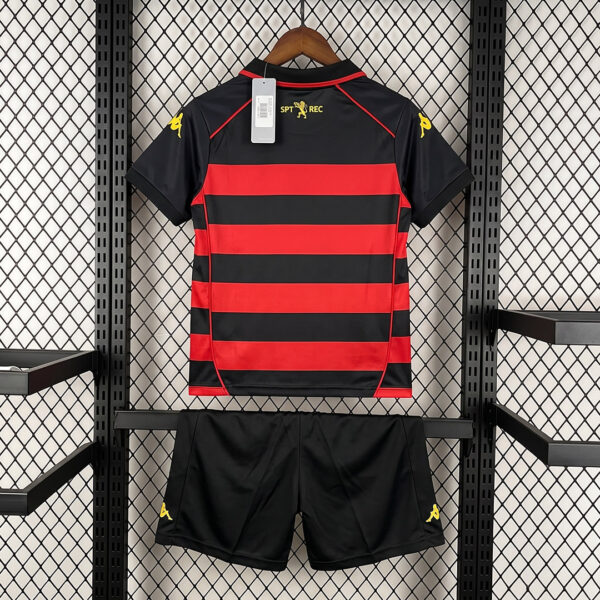 Kit Conjunto Infantil Crianças Camisa e Calção SCR Home 2026/27 Rubro-Negro Kappa - Imagem 2