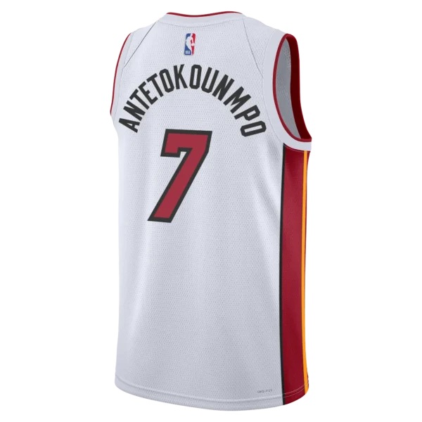 Camiseta Regata NBA Miami Heat 7 Giannis Antetokounmpo Association Edition Swingman 2026/27 Nike - Imagem 3