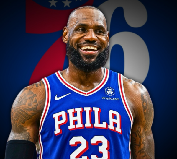 Camiseta Regata NBA Philadelphia 76ers - LeBron James 23 - Icon Azul 2026/27 Nike - Imagem 21