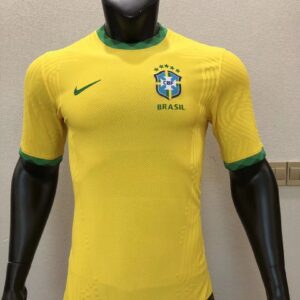 Camisa Brasil Seleção Brasileira Home Versão Jogador 2021 Amarela Nike