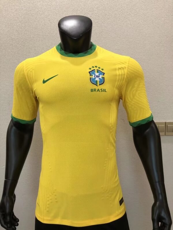 Camisa Brasil Seleção Brasileira Home Versão Jogador 2021 Amarela Nike - Imagem 6