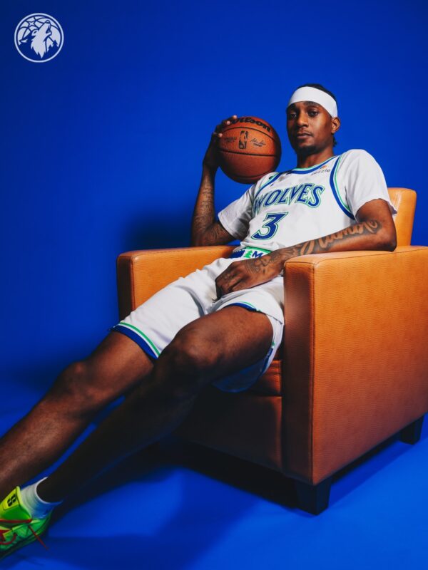 Camiseta Regata NBA Minnesota Timberwolves 5 Anthony Edwards Association Edition Swingman 2026/27 Nike - Imagem 7