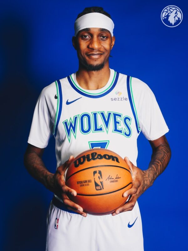 Camiseta Regata NBA Minnesota Timberwolves 5 Anthony Edwards Association Edition Swingman 2026/27 Nike - Imagem 5