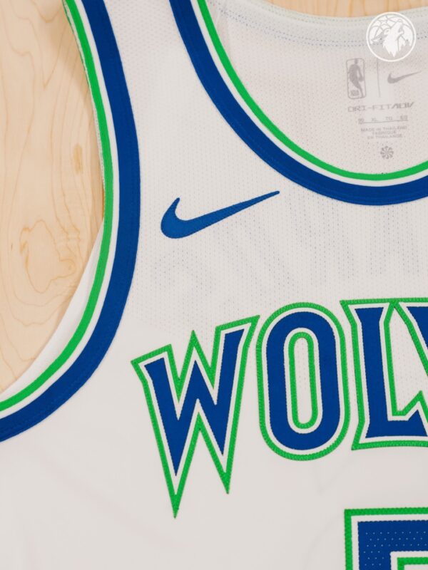 Camiseta Regata NBA Minnesota Timberwolves 5 Anthony Edwards Association Edition Swingman 2026/27 Nike - Imagem 3