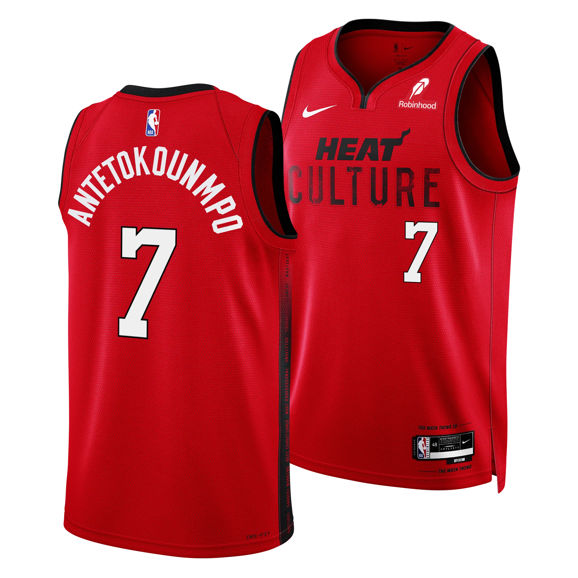 sfisfnkja (4) Camiseta Regata NBA Miami Heat 7 Giannis Antetokounmpo City Edition Swingman 2026/27 Nike - Imagem 1