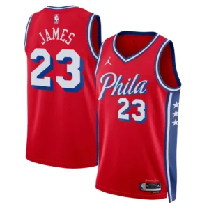 Camiseta Regata NBA Philadelphia 76ers - LeBron James 23 - Statement Vermelha 2026/27 Jordan