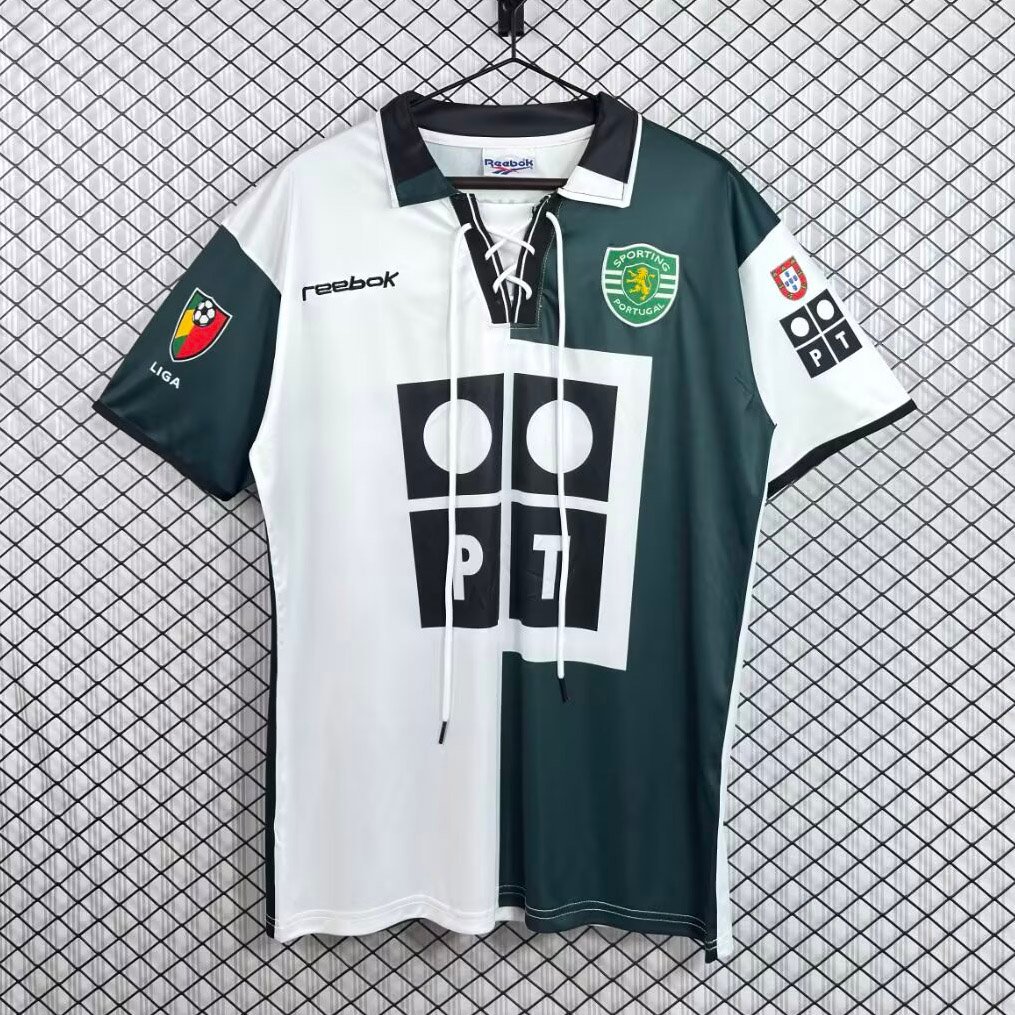 02_03-Sporting-Lisbon-Third-Retro-Soccer-Jersey-1 Camisa Sporting Lisboa Home 2002/2003 Reebok - Imagem 1