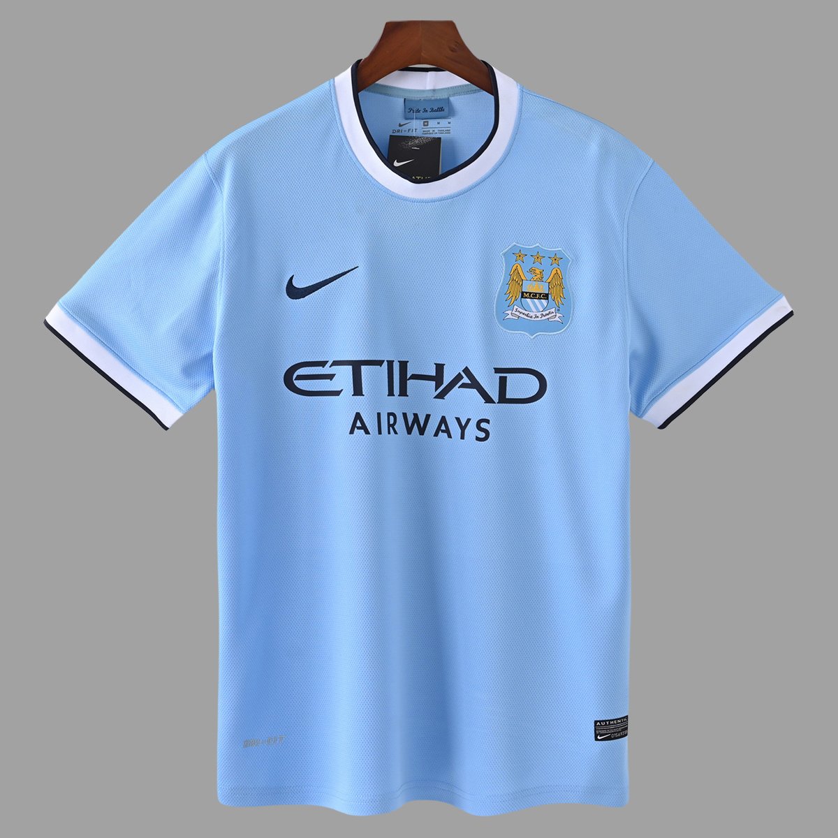 Camisa Retrô Manchester City Home Versão Torcedor 2013/14 Nike
